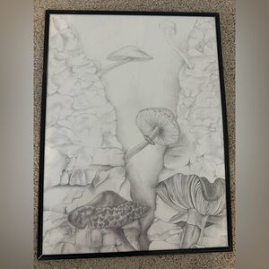 Original Graphite Drawing Framed 18”x24”
